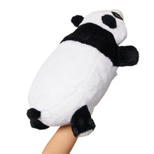 Load image into Gallery viewer, Side Angle Panda Snuggle Glove Travel Pillow for Kids