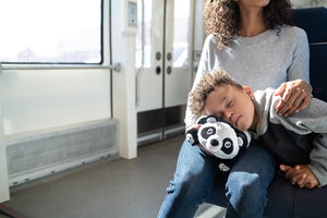 Panda Snuggle Glove Travel Pillow for Kids napping