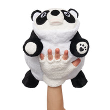 Load image into Gallery viewer, Front Angle Panda Snuggle Glove Travel Pillow for Kids